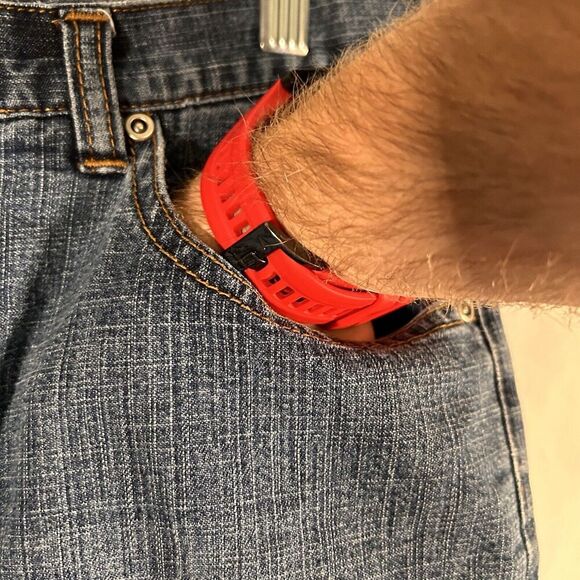 Chico's Capri's Women's 8 Medium Wash Denim Button Zip Additions Cotton Blend - Picture 5 of 9